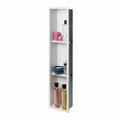 Alfi Brand 8 x 36 in. Stainless Steel Vertical Triple Shelf Bath Shower Niche, White Matte AL13756